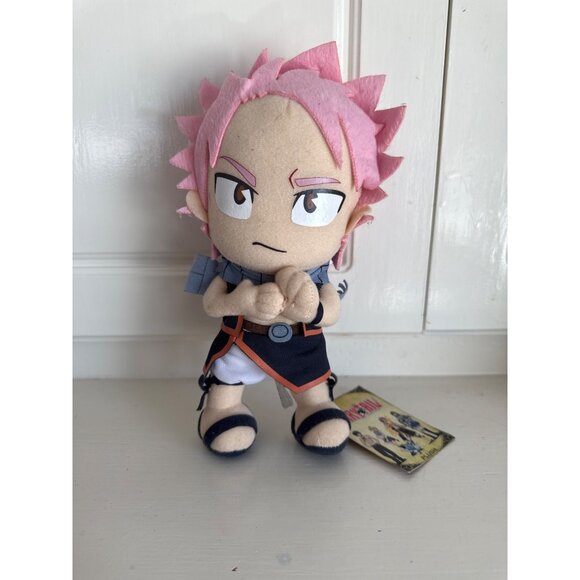 Fairy Tail Natsu Soft Plush Doll 8" Chibi SD Toys Anime New Licensed Ge6969 - Picture 2 of 5